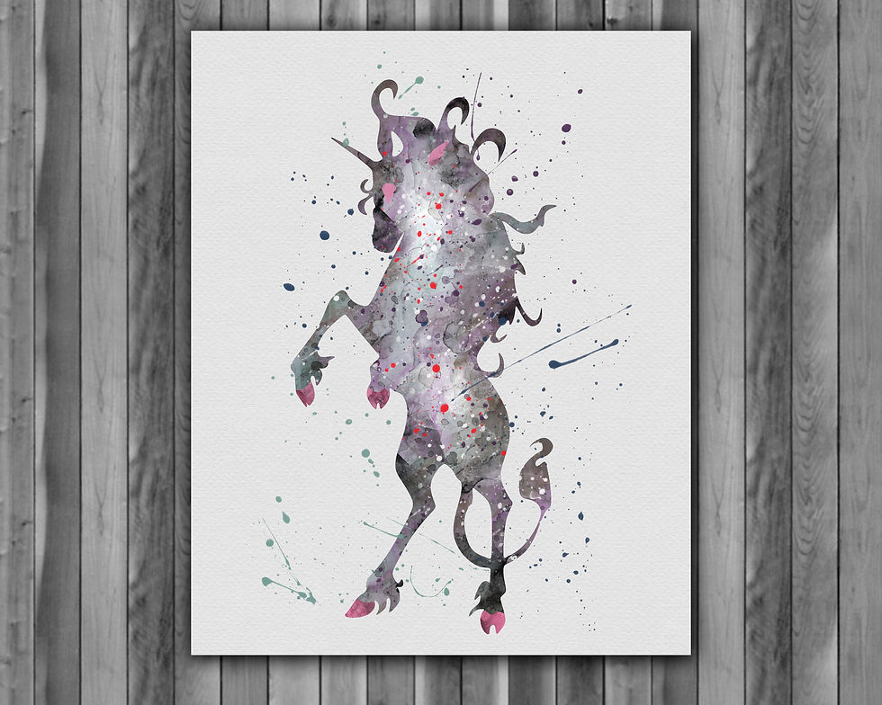 Thumbnail: Unicorn Art, Unicorn Poster, Unicorn Painting, Unicorn Art Print, Unicorn wall Art