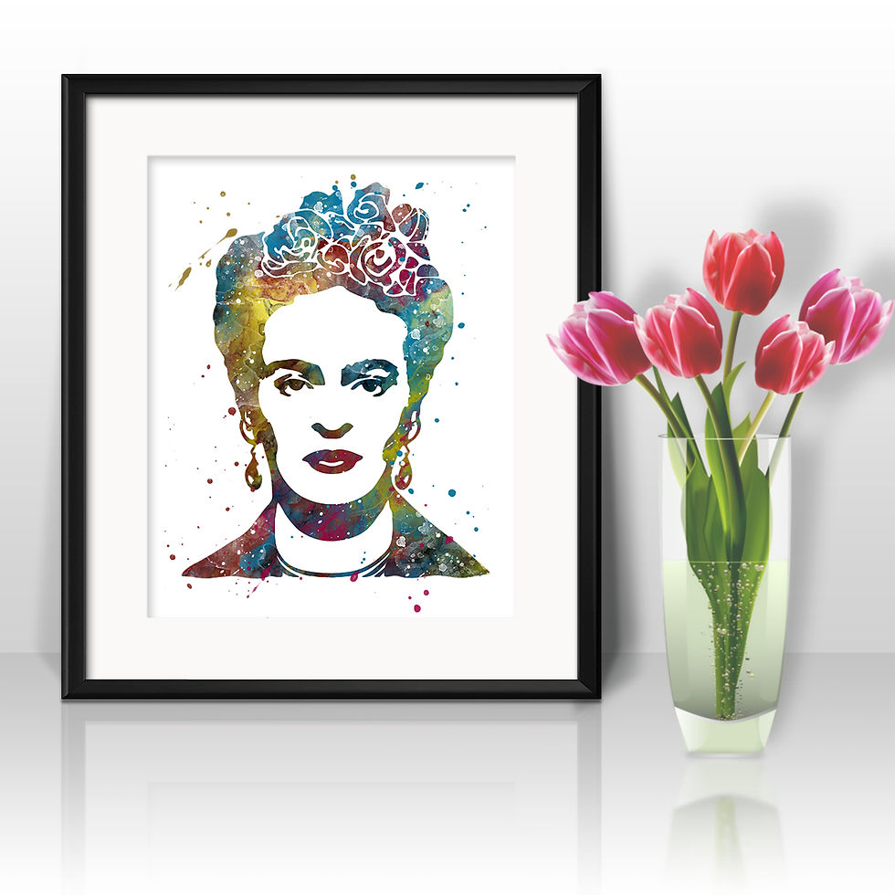 Frida Kahlo Art Prints, Poster, watercolor, Painting, Art, Wall Art, Home Decor, Printables