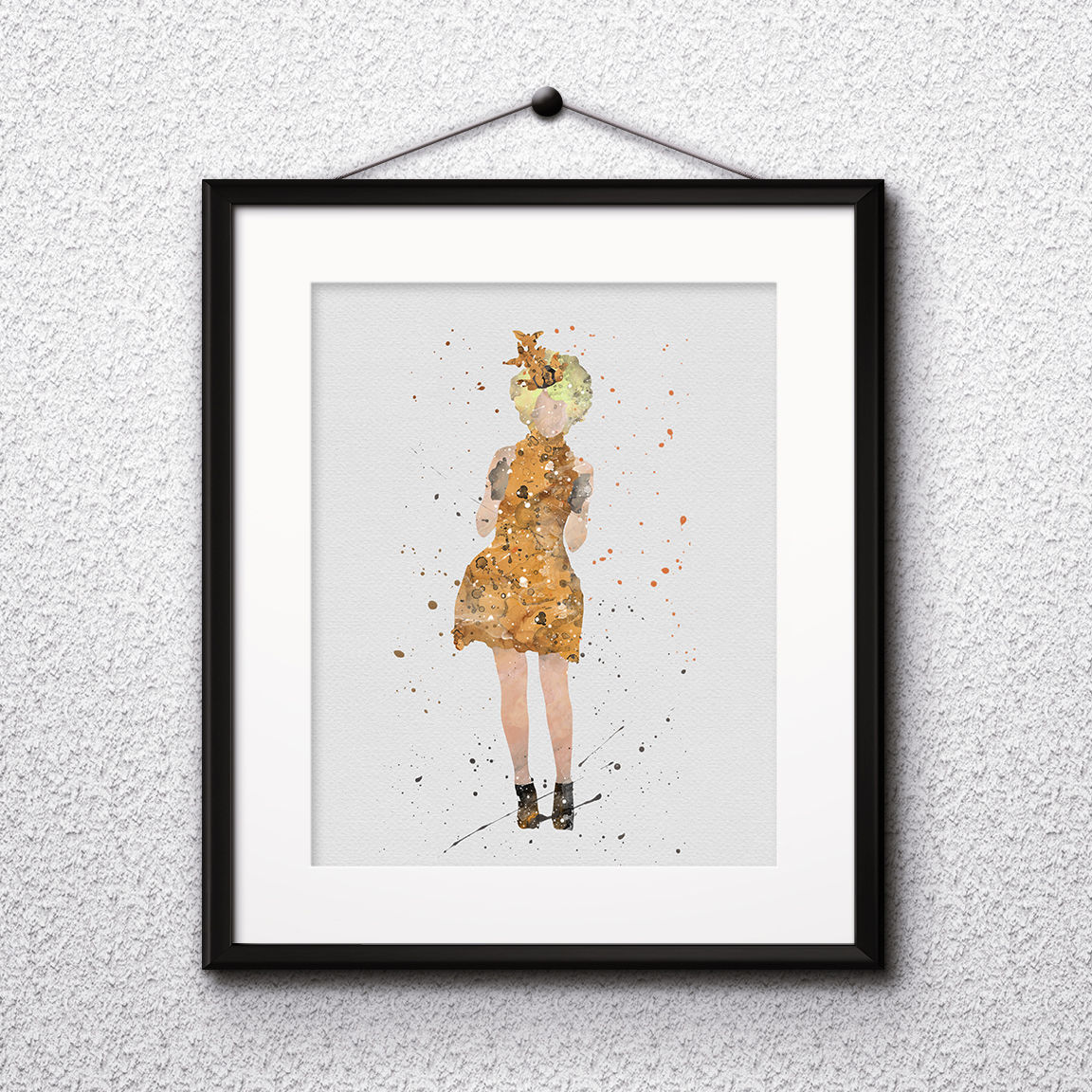 Effie Trinket, Hunger Games Instant Download Printable Art Print, watercolor Art Print, watercolor wall art, watercolor home