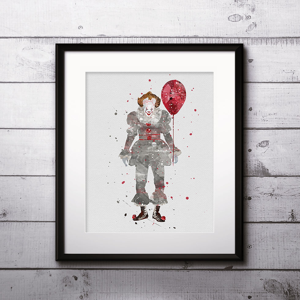 Miniaturbild: It Art Prints, Poster, watercolor, Painting, Art, Wall Art, Home Decor, Printables