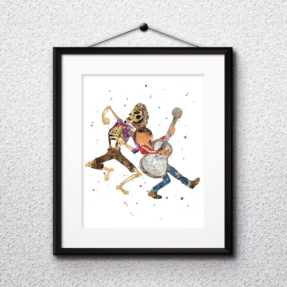 Disney Coco Art Prints, Poster, watercolor, Painting, Art, Wall Art, Home Decor, Printables