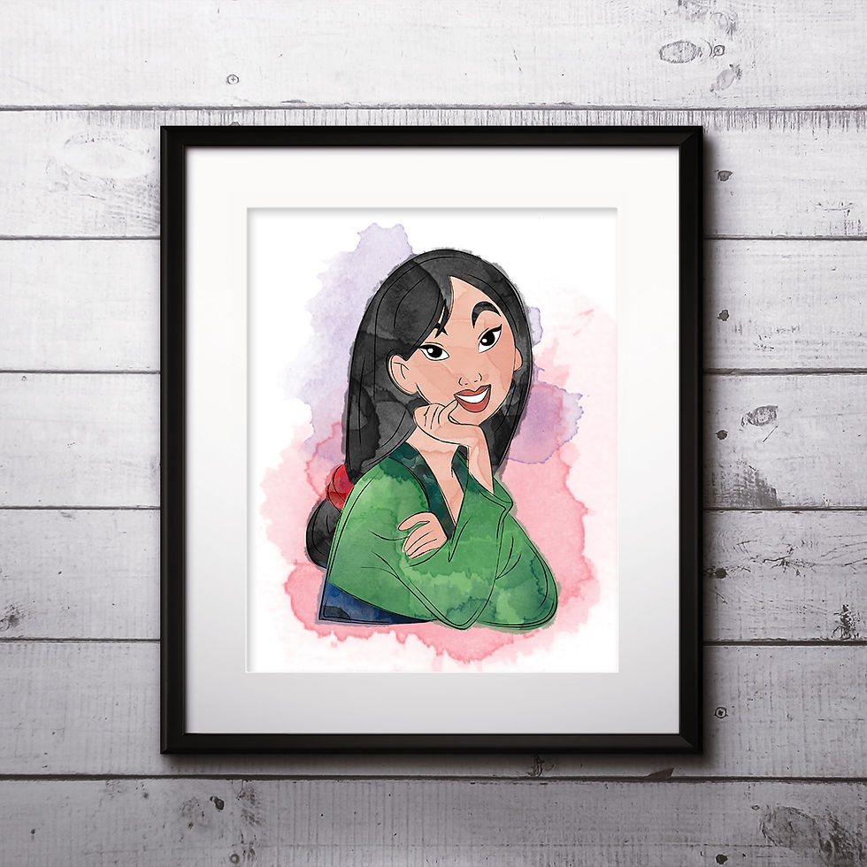 Mulan Disney printables Painting, Mulan art Print, Mulan Poster, Disney wall art, Mulan Disney art, Mulan art