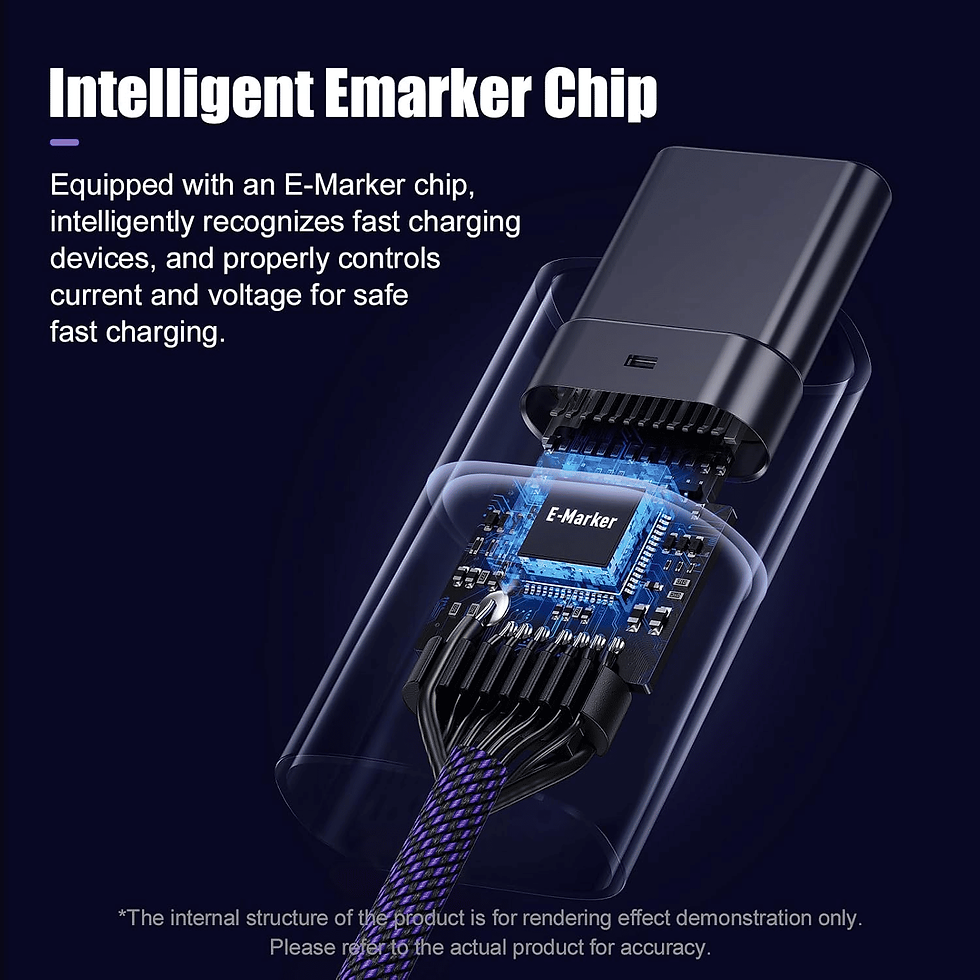Miniatura: MOSHOU 240W Magnetic USB-C Charging Cable 48V/5A