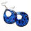 Thumbnail: Transparent Blue Cut Out Drop Resin Earrings