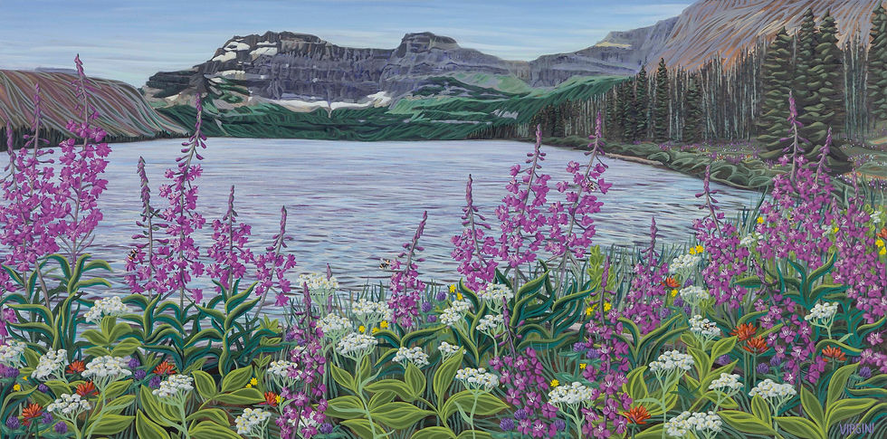 Fiery Blooms at Cameron Lake