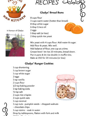 Gladys' Bread Buns & Ranger Cookies