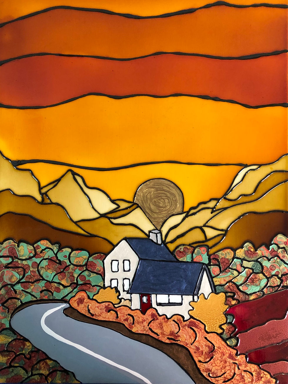 Thumbnail: Red Door Series # 6 of 15     --     12 x 16in / 31 x 41cm