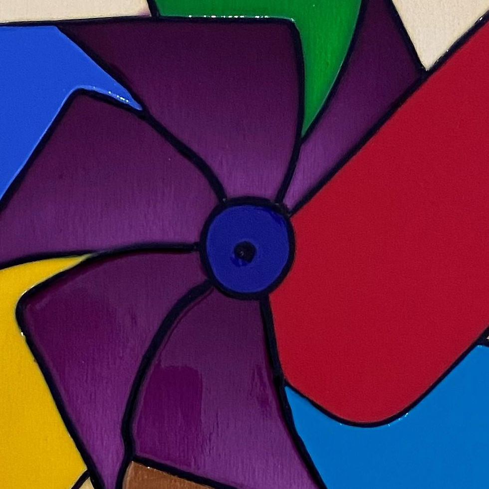 Miniature : TOURBILLON -- 20 x 16 po / 51 x 41 cm.