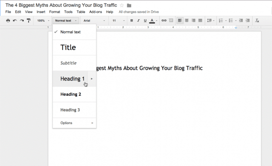 Formatting Word Docs for Your Blog