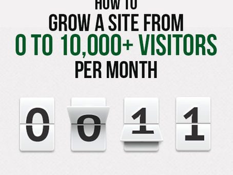 How to Grow A Site from 0 to 10,000+ Visitors Per Month