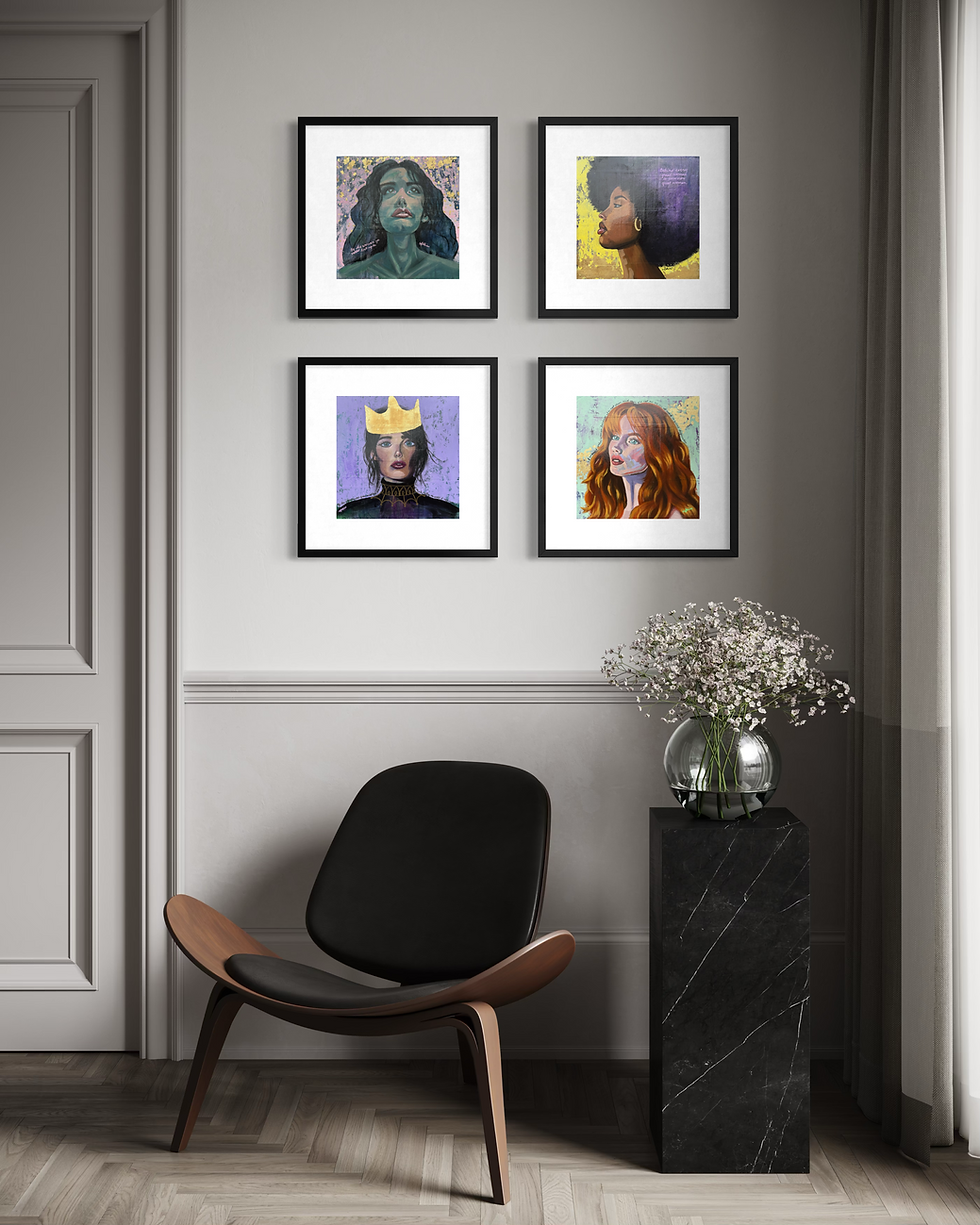 Thumbnail: Look Up To  (art print) 12"x12"