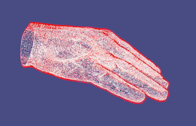 Triangle mesh reconstructed from a point cloud(Image source:G1malitm, CC BY 4.0 )