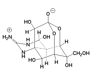 Tetrodotoxin molecular structure（Image source：US gov，CC0 1.0 ）