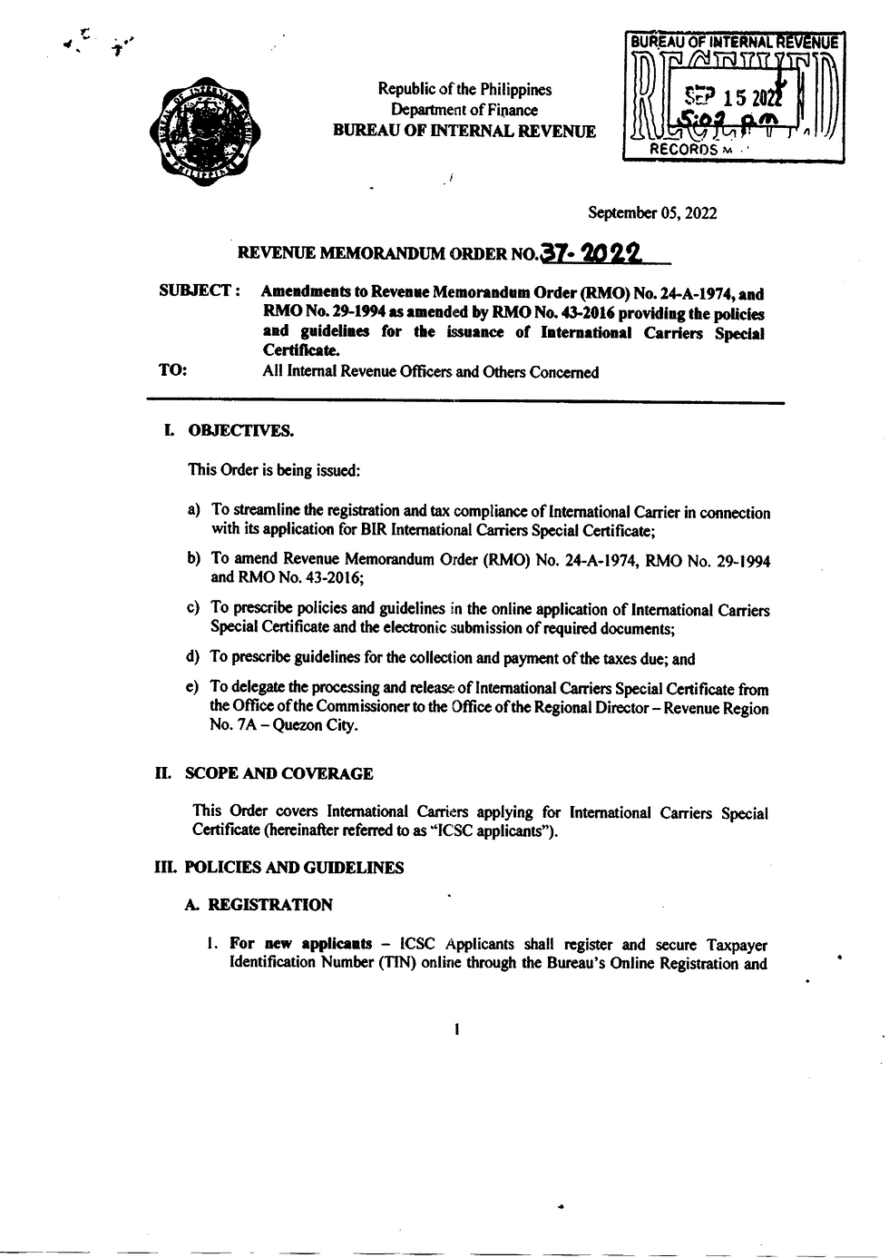 International Carriers Taxation in the Philippines