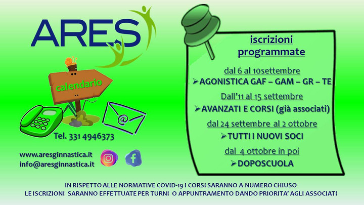 Iscrizioni Programmate