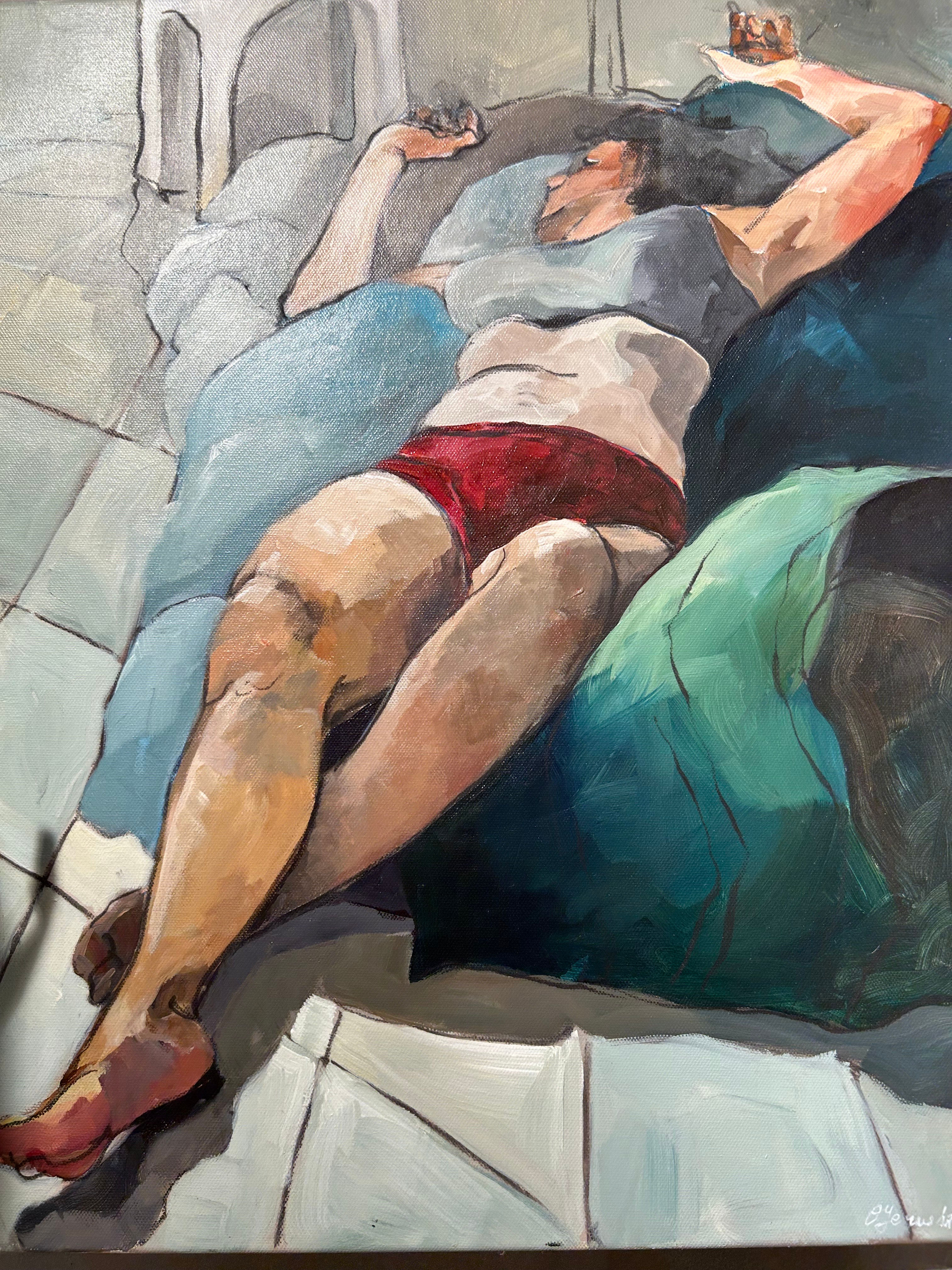 Nap - Acrylic on Canvas - Olga Yerushalmy