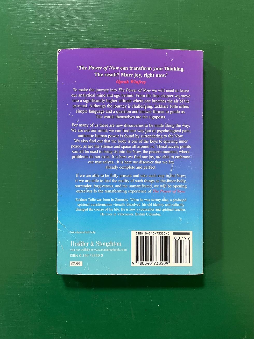 Thumbnail: The power of now by Eckhart Tolle