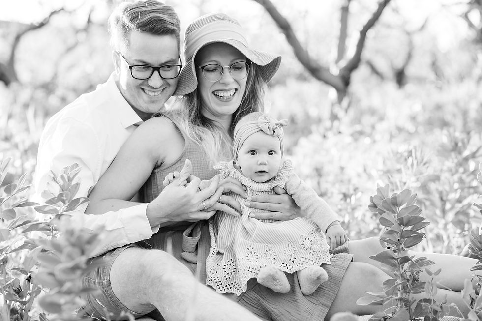 hk create hkcreate photographer photography bay area san jose saratoga library heritage orchard sage dress blue white color scheme family session family of three blooms joyful light and airy black and white
