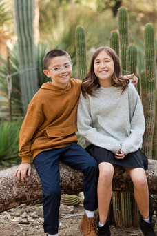 hkcreate bay area photographers joyful light and airy san jose photographers northern california arizona cactus garden stanford palo alto family fall session golden hour happy cute joyful family of four 