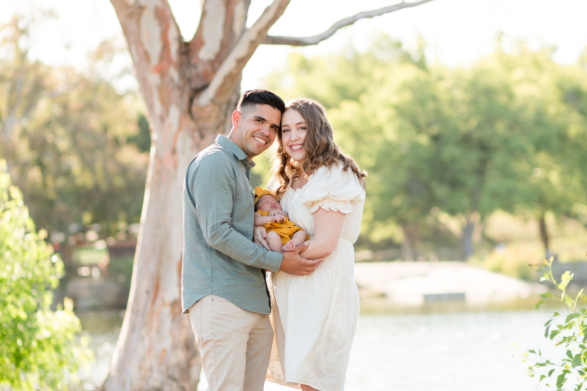 hkcreate hk create photography bay area photographers san jose vasona lake park los gatos outdoor newborn session baby girl joyful light and airy