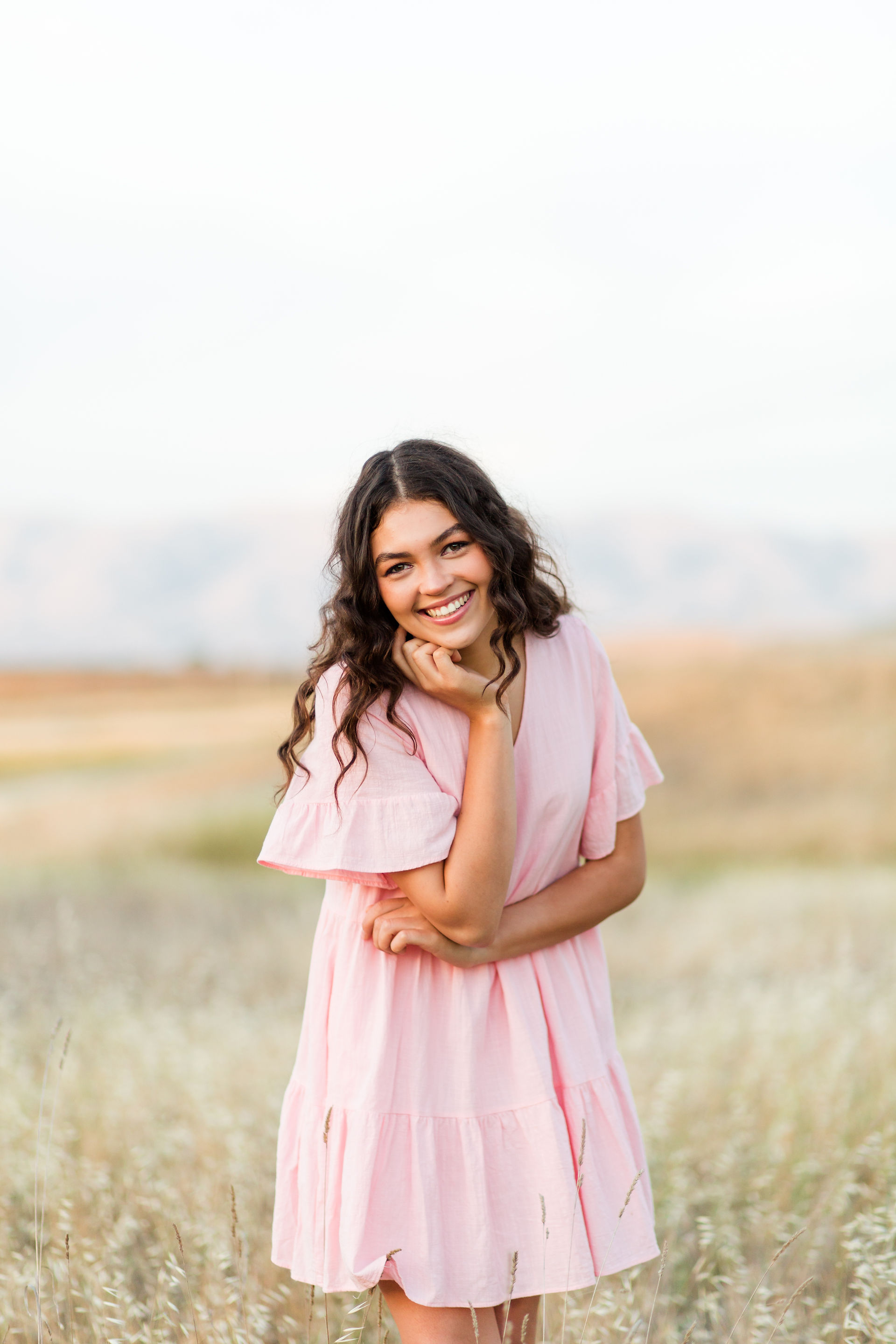 hkcreate hk create bay area photographer photography girl field dress Spring High School Graduation Photoshoot Baylands Park, Sunnyvale joyful light and airy fun headshots