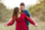 FOREST ENGAGEMENT COUPLE HENRY COWELL hkcreate hk create photographer photography bay area san jose red dress gown wildflower bouquet blue shirt cute baltic born golden hour joyful