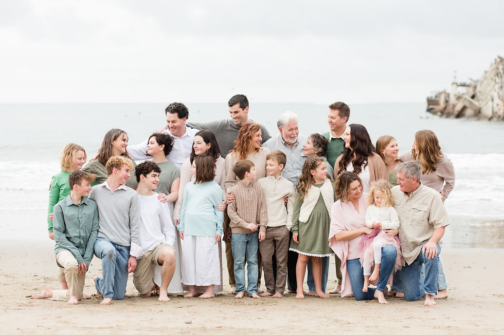 hkcreate hk create photography bay area photographers san jose seacliff state beach family legacy session aptos large group extended family joyful light and airy photography