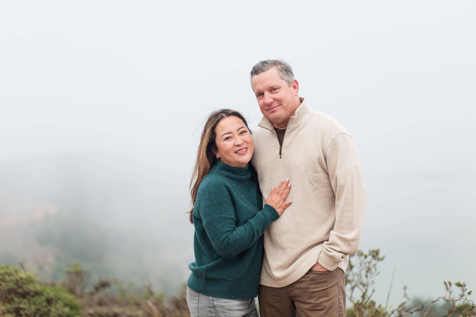 hkcreate hk create photographer photography bay area photographers family family of five karl the fog san francisco hawk hill marin headlands golden gate bridge overcast joyful light and airy