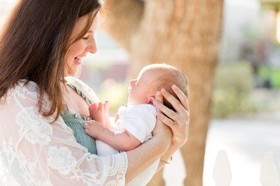 hkcreate sage green dress family of four baby boy san jose photographer bay area Outdoor Home Newborn Lifestyle Session, Bay Area