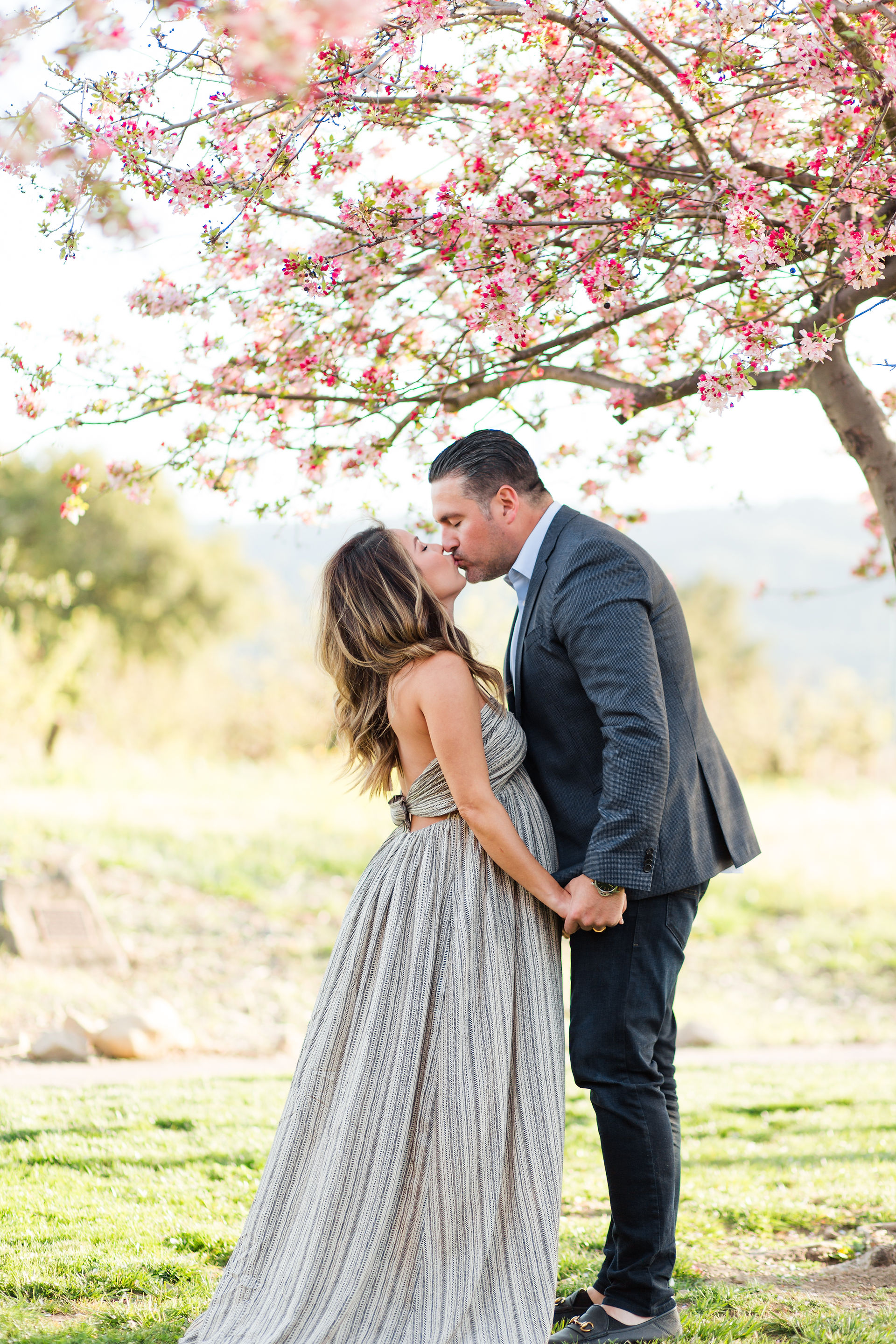 hkcreate hk photography photographer san jose saratoga library spring maxi dress Bay Area Spring Maternity Session Heritage Orchard, Saratoga