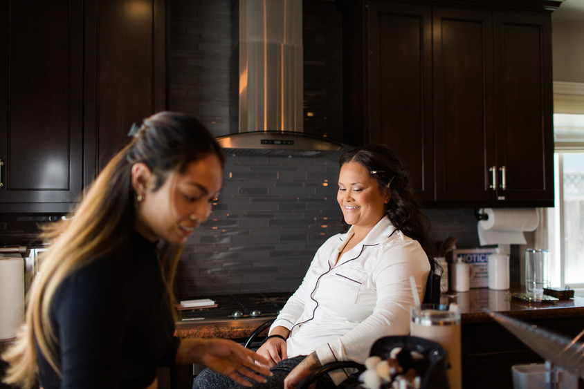 hk create bay area photographers photography wedgewood boulder ridge golf course tropical flowers hawaiian black tux black and white color scheme tulle overskirt embroidered lace polynesian wedding san jose bride groom natural light and airy joyful candid creative sister duo shanney beauty hair makeup beauty by raissa kalani style magnolia monterey wedding dress bride getting ready photos