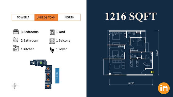 1216sqft