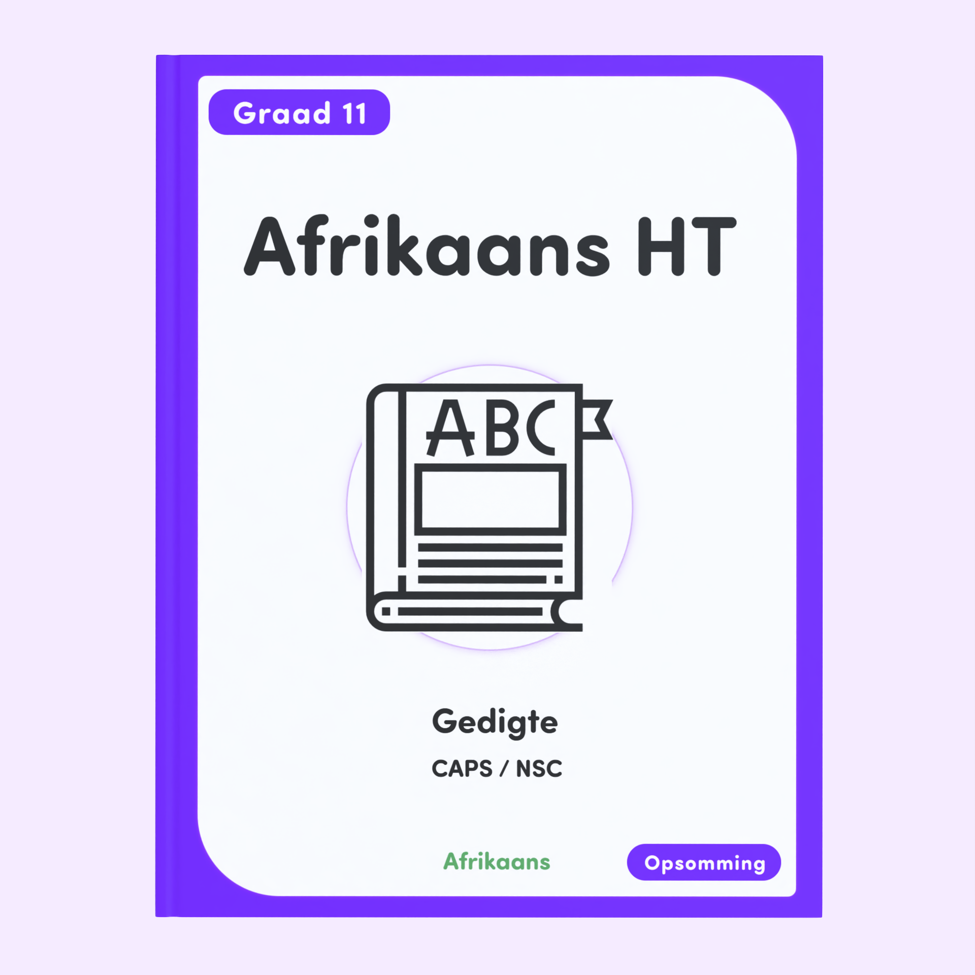 Gr 11 Afrikaans HT Gedigte Analise