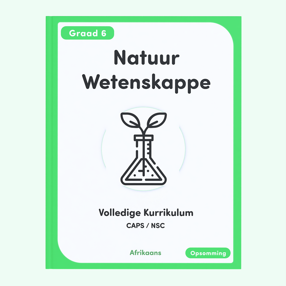Thumbnail: Gr 6 Natuurwetenskappe en Tegnologie [Afrikaans]