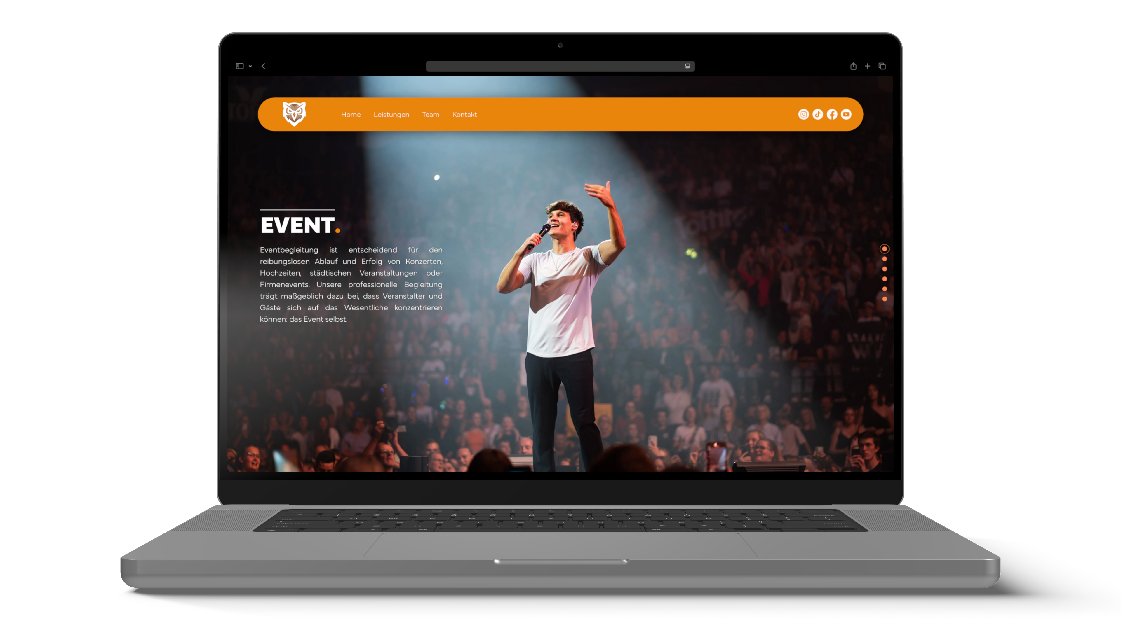EULEN MEDIA Website Macbook Pro