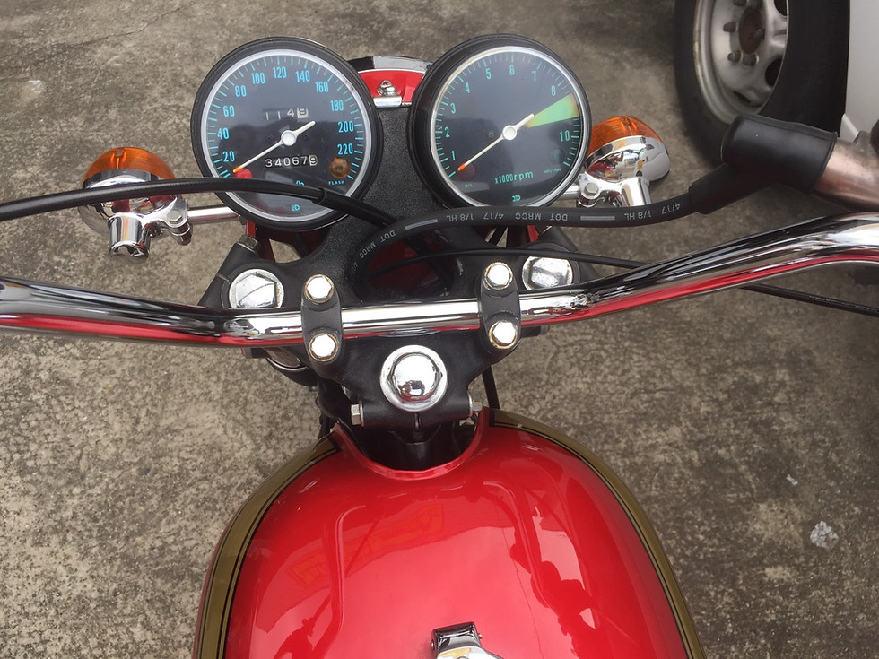 サムネイル： 【SOLD OUT】HONDA CB750K0 金型 キャンディルビーレッド 程度極上 車検付き 逆車 納得の一台 エンジンレストア済み