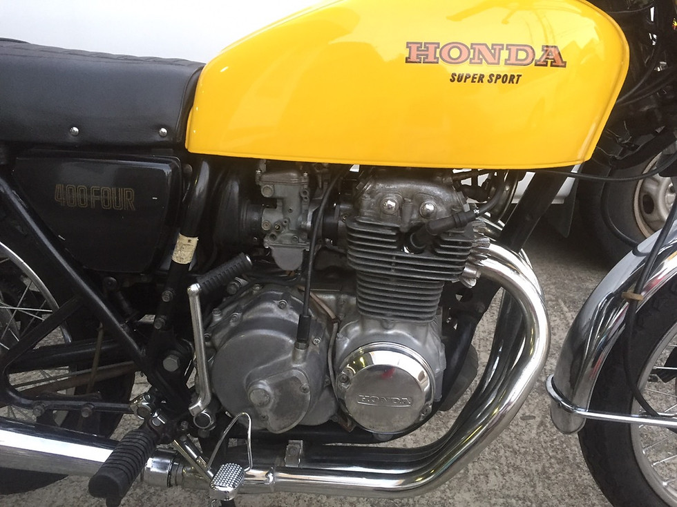 サムネイル： 【SOLD OUT】HONDA CB400FOUR 黄色 国内398cc 初年度登録 昭和52年2月 ノンレス車