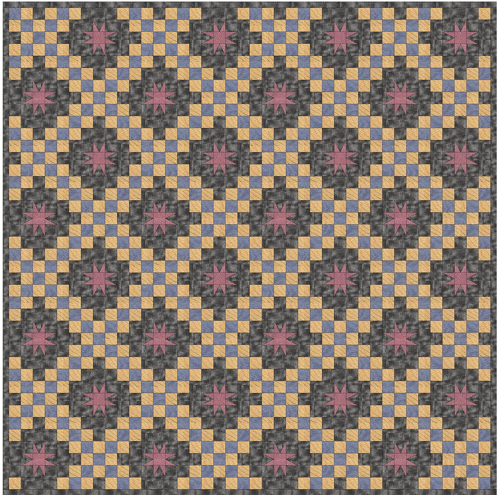 Thumbnail: Quilting Across the Miles- Chambray Kit 