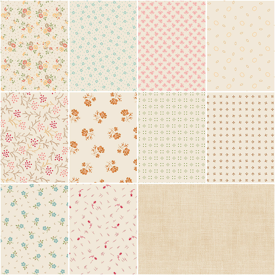 Cornucopia Quilt Kit - Baked with love - Lori Holt - Riley Blake 