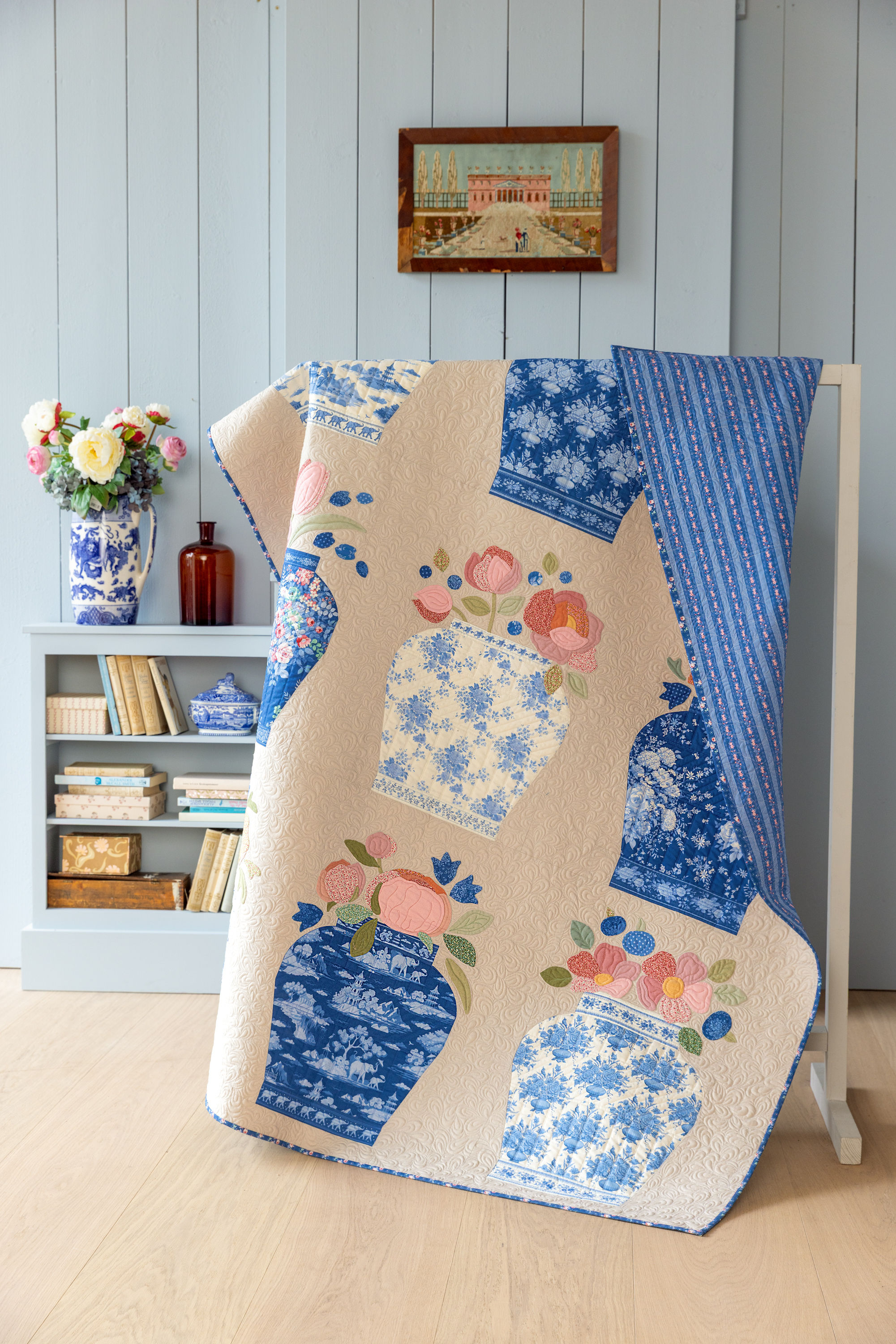 Putty  Jar Quilt Kit - Tilda Something Blue