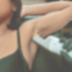 Woman getting under arm laser hair removal at fillir