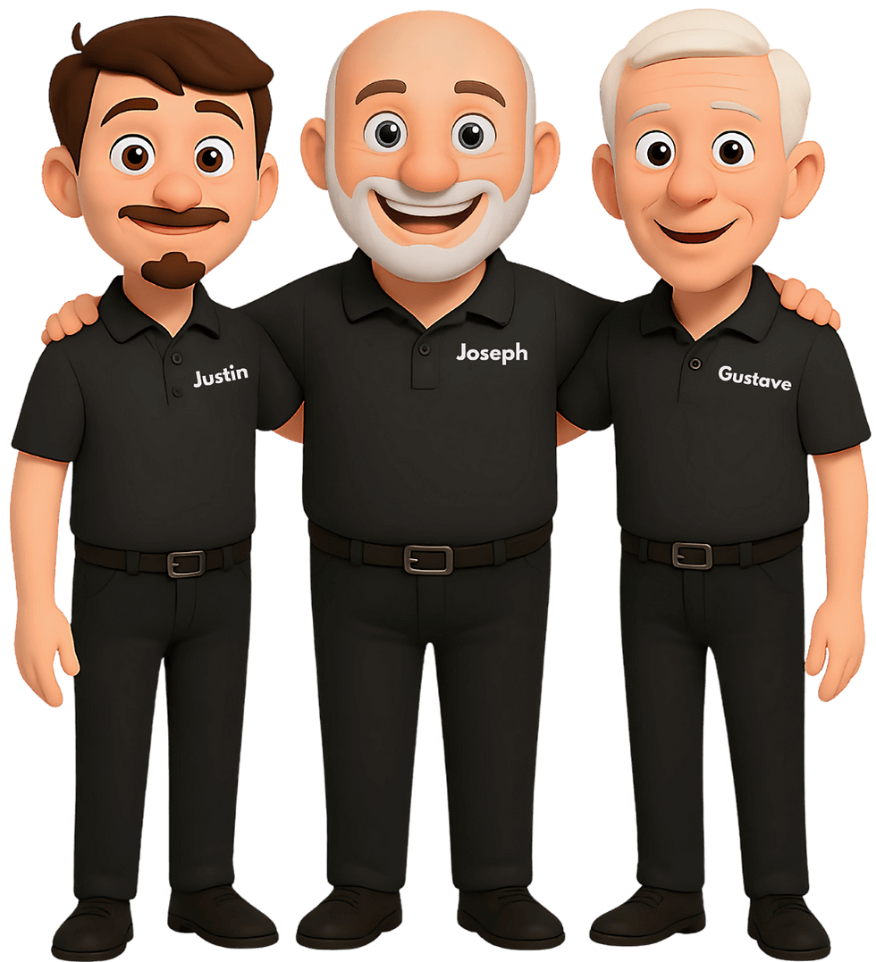 Equipe familiale maison gilles robot tondeuse namur