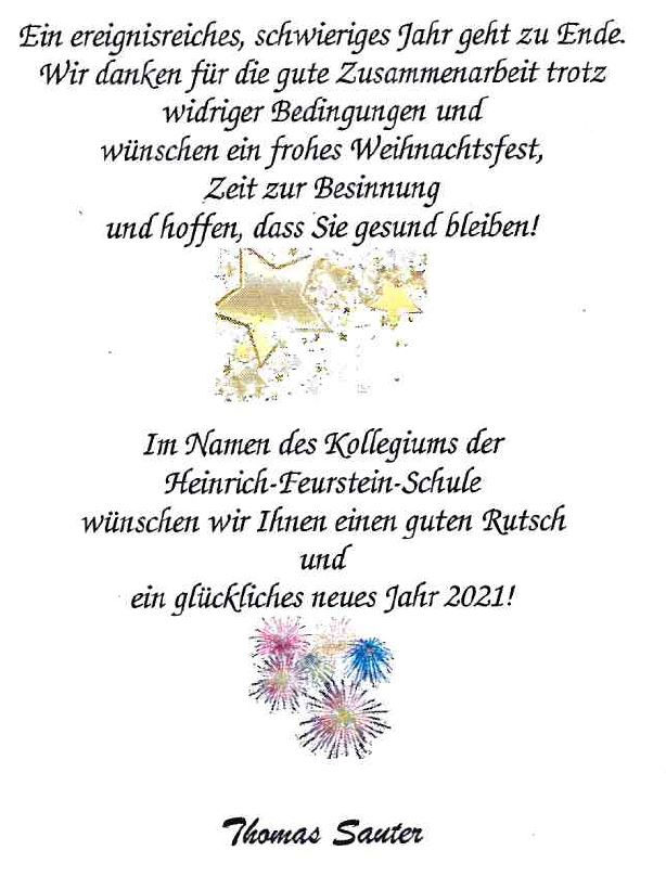 Weihnachtsgruß &amp; Neujahrswunsch