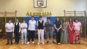 Awardverleihung bei der Abschlussfeier der 9. Klasse