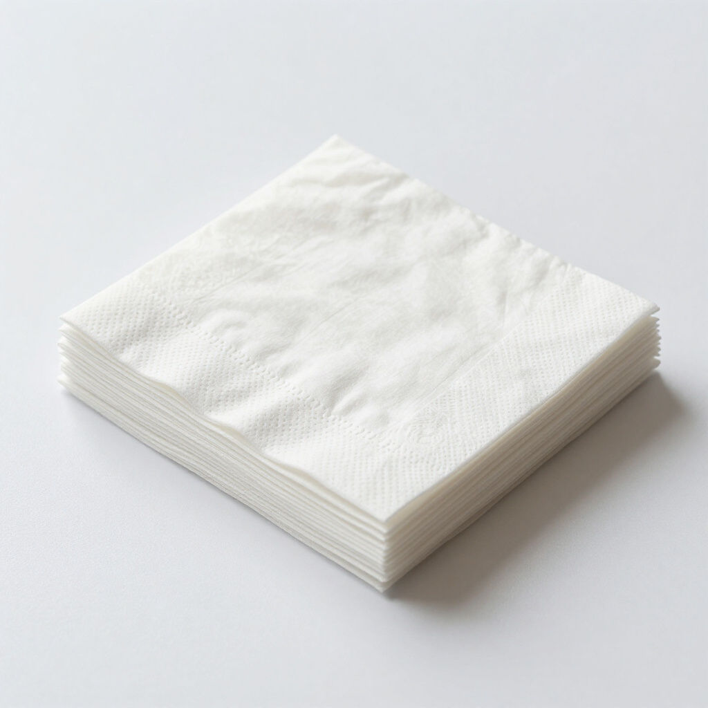 Dinner Napkin White , 1/4 fold, 15.75"x16.5"