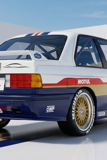 Livrée Rothmans pour BMW M3 e30. Un design par Graphikustoms