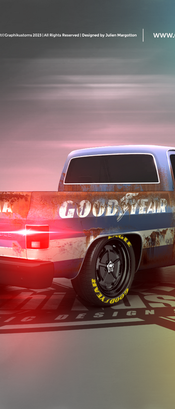 Chevy C10 3D full wrap by Graphikustoms