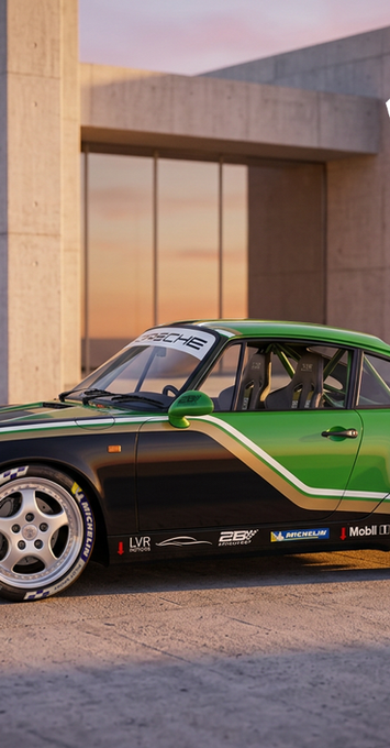 Porsche 964 cup pour LVR Motors, un design réalisé par Graphiksutoms