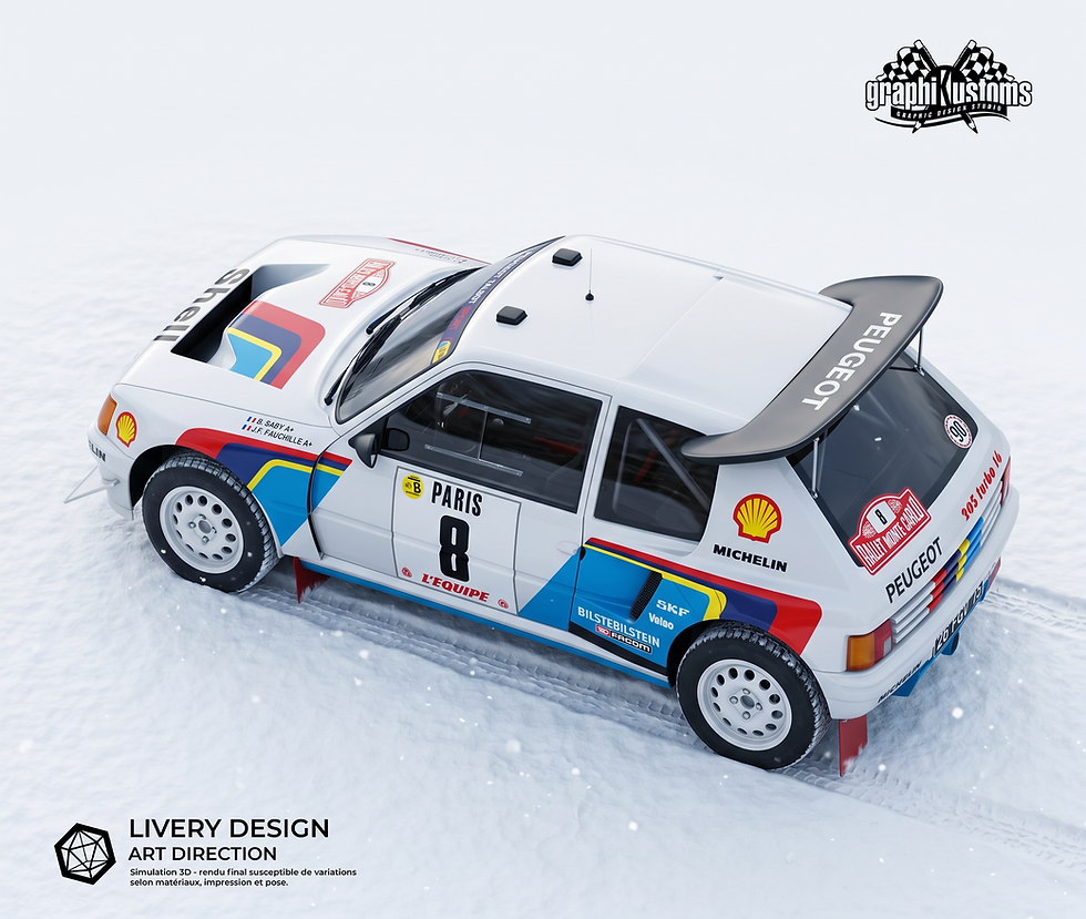 Peugeot 205T16 Monte Carlo 3D 3