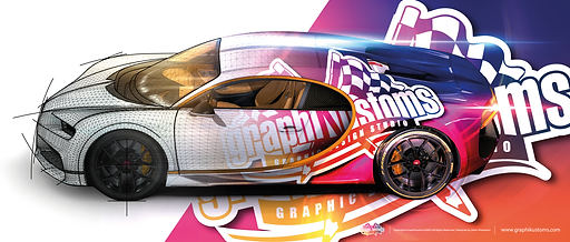 Bugatti-Graphikustoms covering